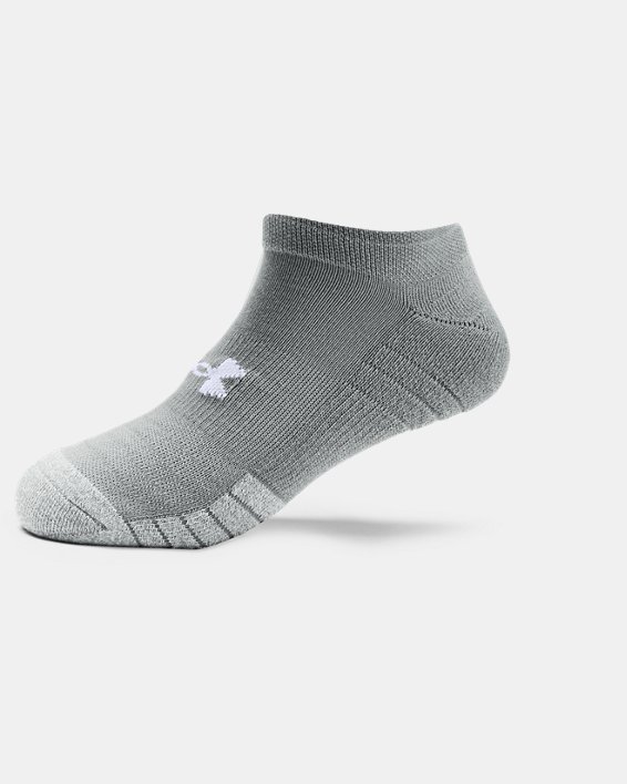 3 paires de chaussettes invisibles UA HeatGear® pour adulte, Gray, pdpMainDesktop image number 4